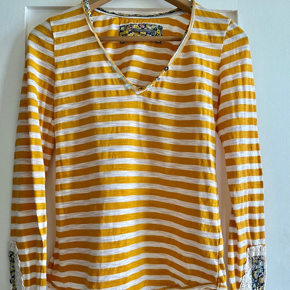 Anthropologie Little Yellow button Shirt